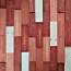 레드.모자이크 블럭  wood Colour mosaic 랜덤